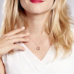 Collier Or Bicolore Blanc Et Jaune Eloisia Diamants