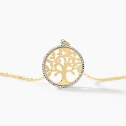 Collier Or Bicolore Solidage