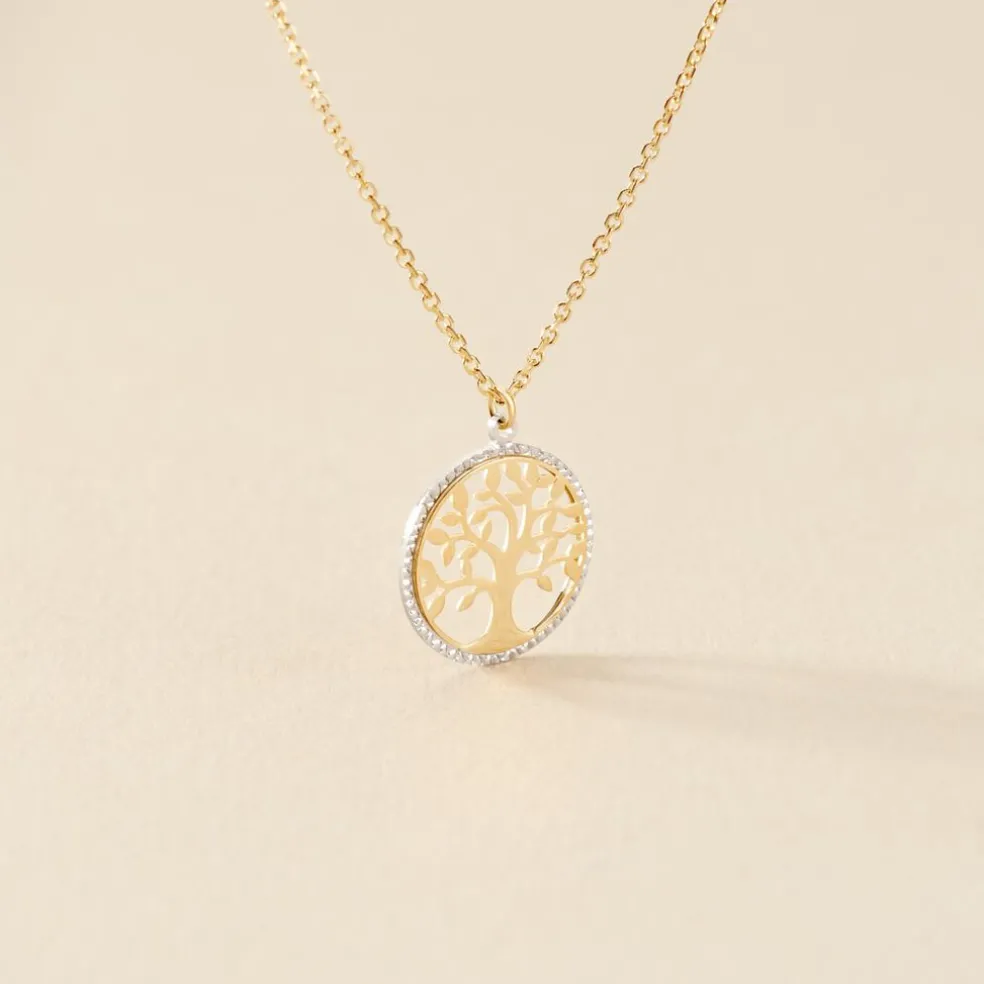 Collier Or Bicolore Solidage