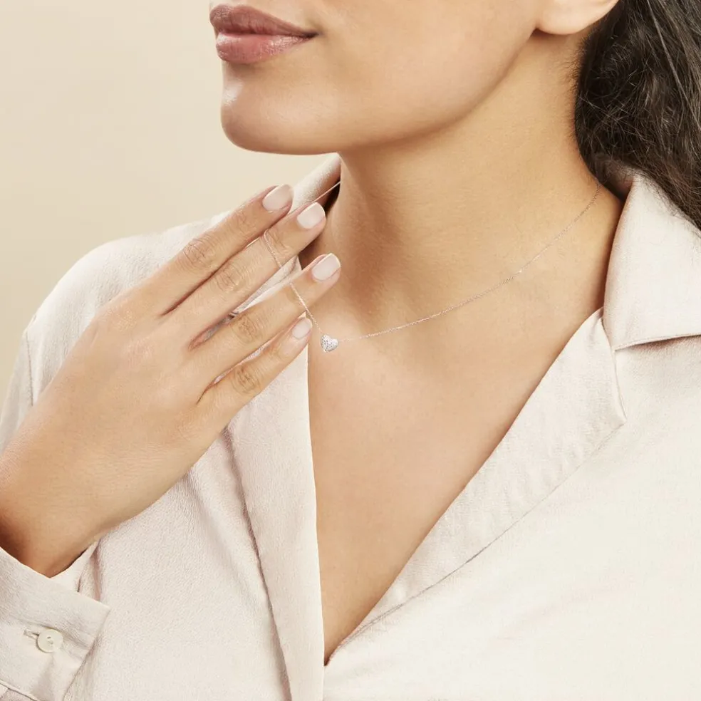 Collier Or Blanc Abe Diamants