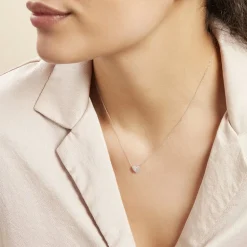 Collier Or Blanc Abe Diamants