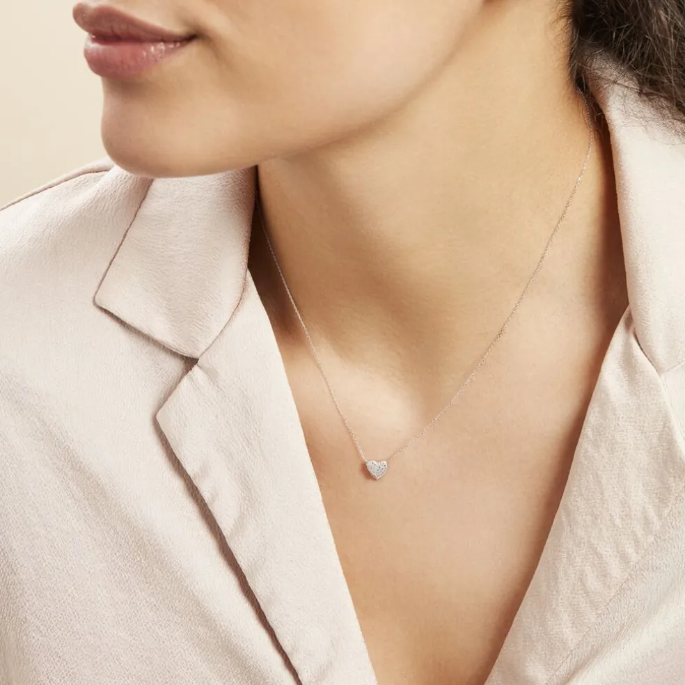 Collier Or Blanc Abe Diamants