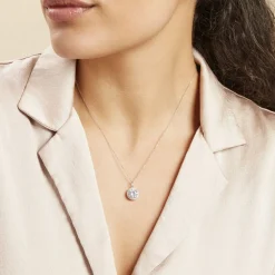 Collier Or Blanc Adil Oxyde De Zirconium