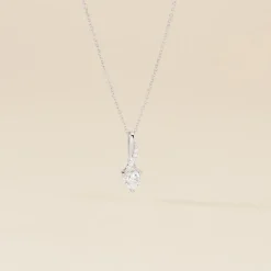 Collier Or Blanc Alethea Diamants Synthétiques