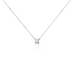 Collier Or Blanc Aphrodite Diamant