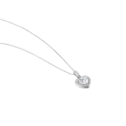 Collier Or Blanc Charity Oxydes De Zirconium