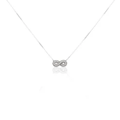 Collier Or Blanc Chlotildane Diamants