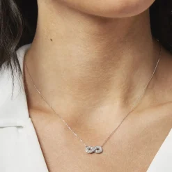 Collier Or Blanc Chlotildane Diamants