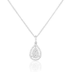 Collier Or Blanc Diamant