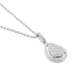 Collier Or Blanc Diamant