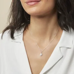 Collier Or Blanc Diamant