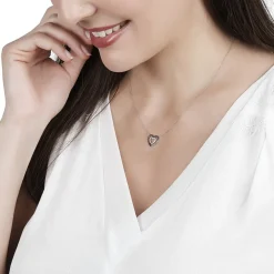 Collier Or Blanc Diamant