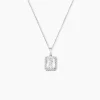 Collier Or Blanc Goulven Oxyde De Zirconium