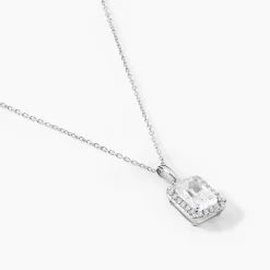 Collier Or Blanc Goulven Oxyde De Zirconium