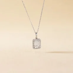 Collier Or Blanc Goulven Oxyde De Zirconium