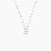 Collier Or Blanc Jayde Diamant Synthetique