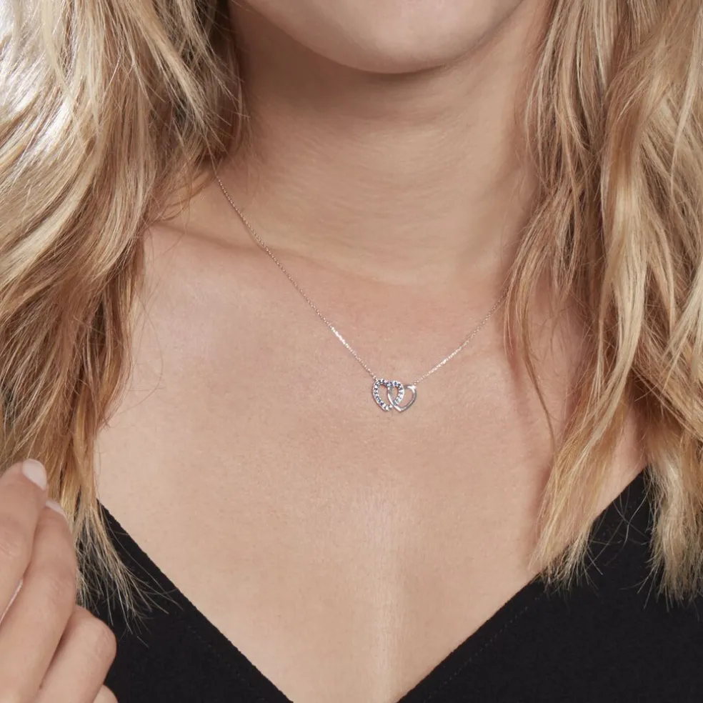 Collier Or Blanc Melisenda Saphirs