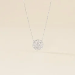 Collier Or Blanc Nawra Diamants Synthétiques