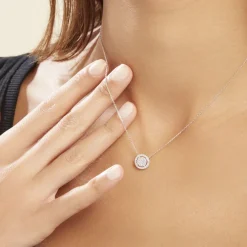 Collier Or Blanc Nawra Diamants Synthétiques