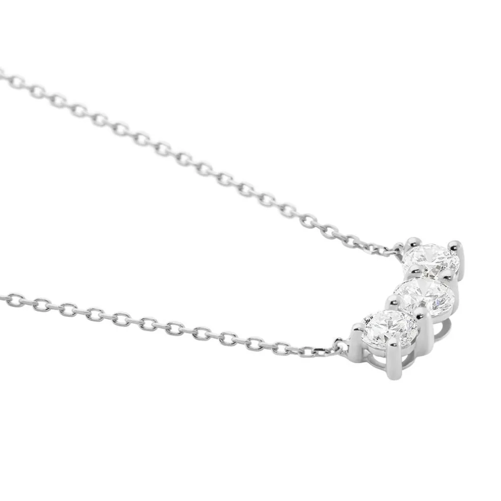 Collier Or Blanc Neely Diamants Synthétiques