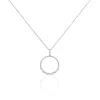 Collier Or Blanc Oxyde De Zirconium