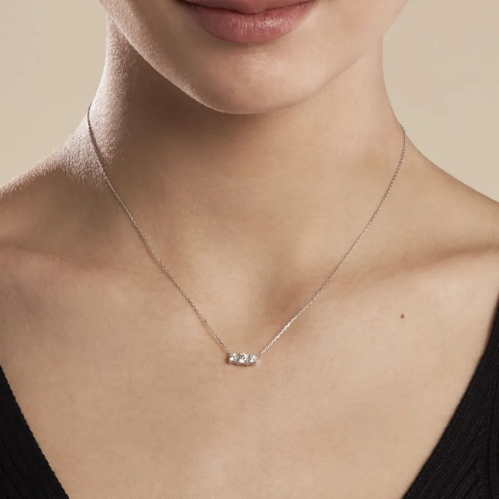 Collier Or Blanc Sabine Diamants