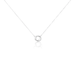 Collier Or Blanc Tresha Diamants