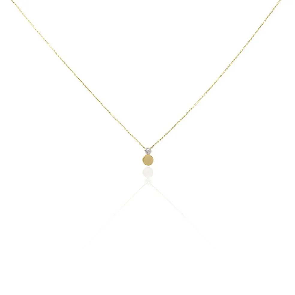 Collier Or Jaune Abihu Diamants