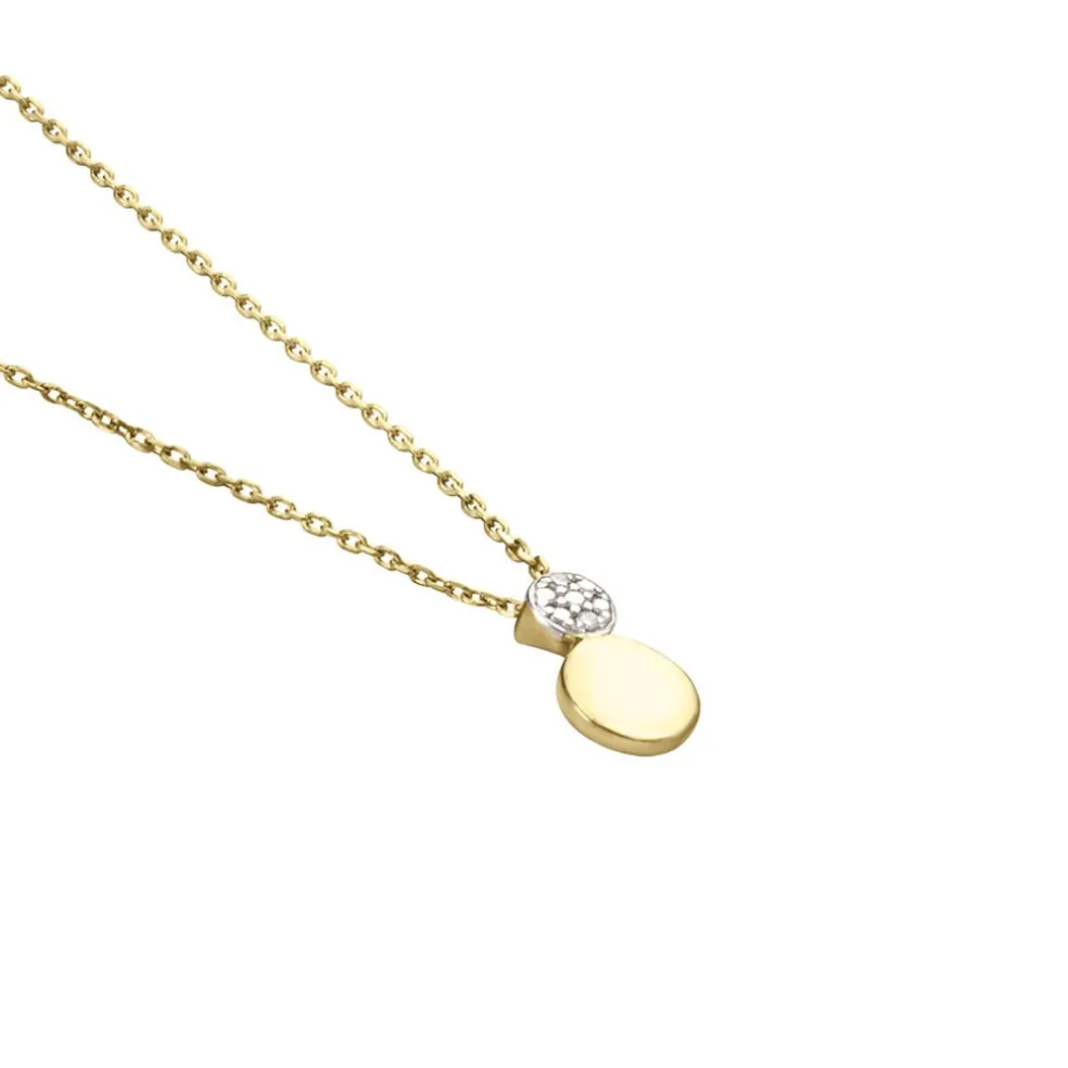 Collier Or Jaune Abihu Diamants