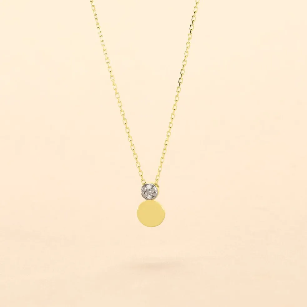 Collier Or Jaune Abihu Diamants