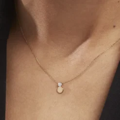 Collier Or Jaune Abihu Diamants