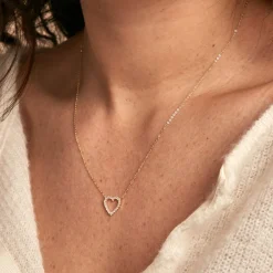 Collier Or Jaune Ansel Oxyde De Zirconium