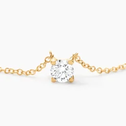 Collier Or Jaune Aphrodite Et Diamant