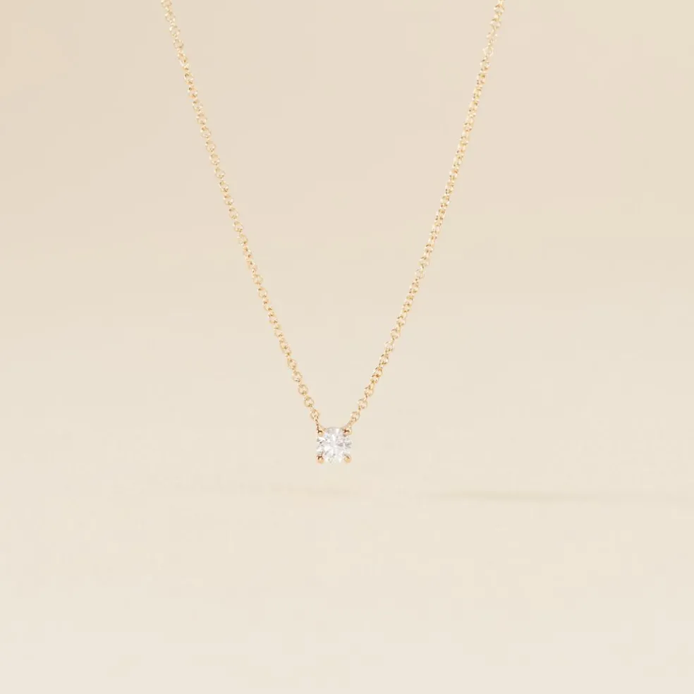 Collier Or Jaune Aphrodite Et Diamant