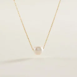 Collier Or Jaune Bibimo Perle De Culture