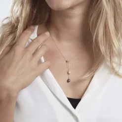 Collier Or Jaune Brayann Perles De Culture