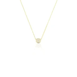 Collier Or Jaune Burak Oxyde De Zirconium