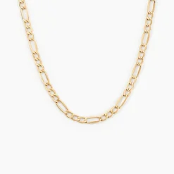 Collier Or Jaune Cameo Maille Alternée 1/3