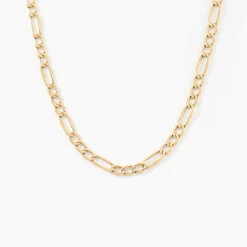 Collier Or Jaune Cameo Maille Alternée 1/3