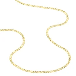 Collier Or Jaune Capucin Maille Marine