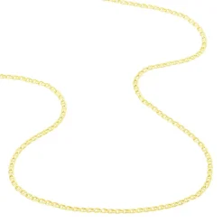 Collier Or Jaune Capucin Maille Marine