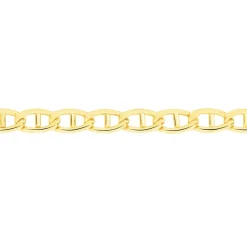 Collier Or Jaune Capucin Maille Marine