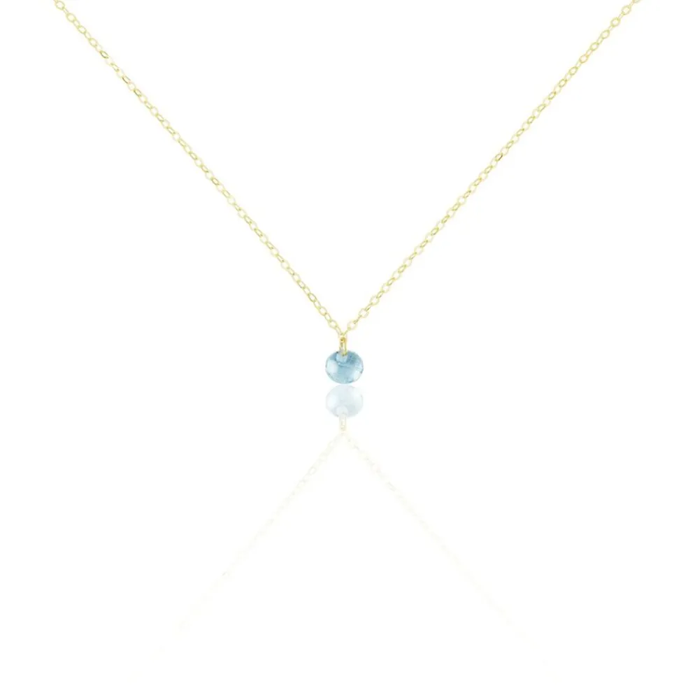 Collier Or Jaune Emilee Oxyde De Zirconium