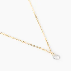 Collier Or Jaune Emilee Oxyde De Zirconium