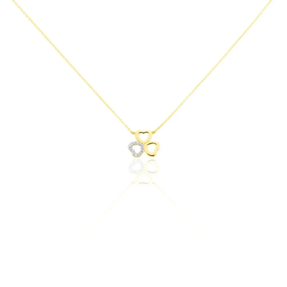 Collier Or Jaune Helisende Diamants