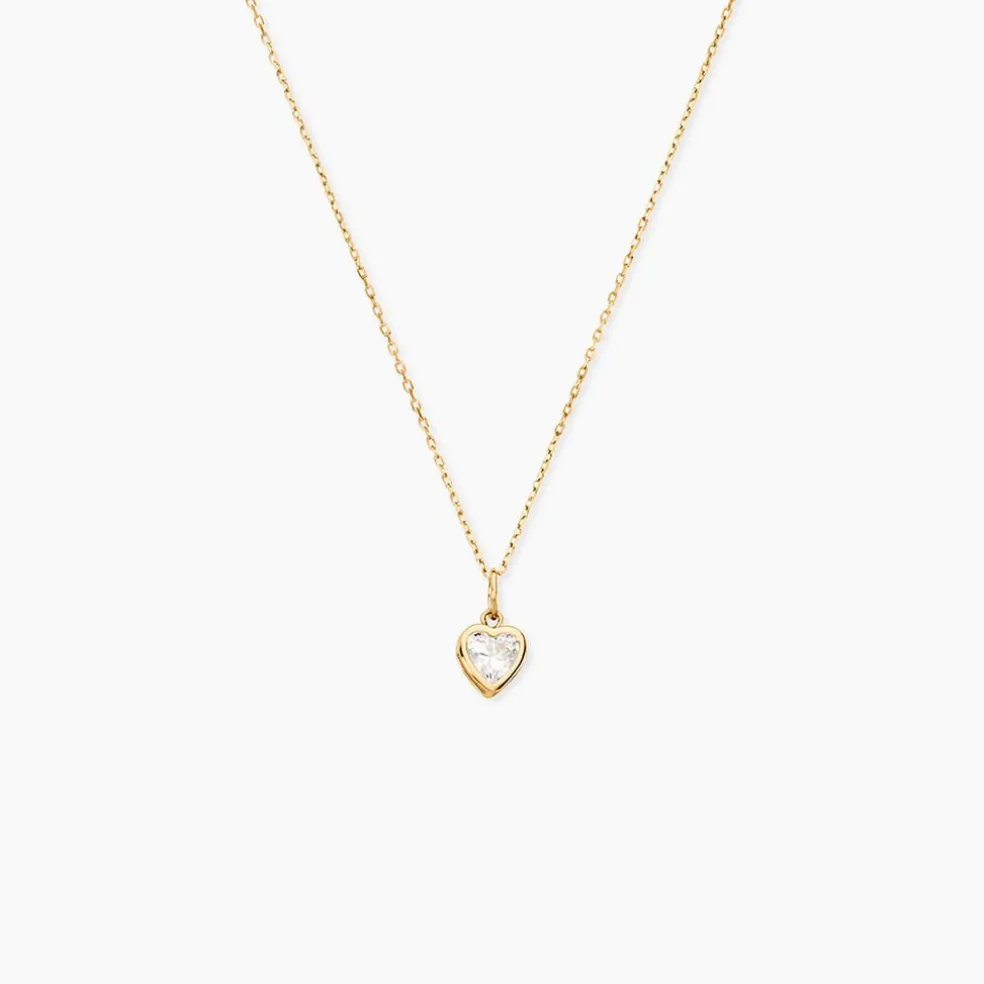 Collier Or Jaune Idony Oxyde De Zirconium