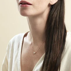 Collier Or Jaune Isidor Oxydes De Zirconium