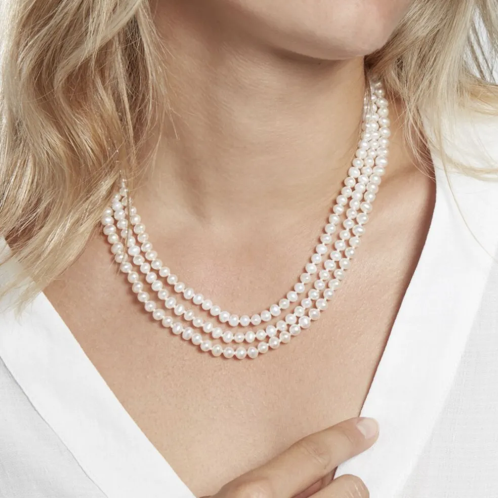 Collier Or Jaune Lauridas Perle De Culture