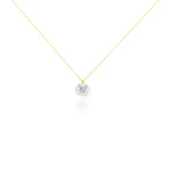 Collier Or Jaune Ludmille Oxyde De Zirconium