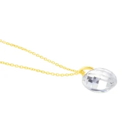 Collier Or Jaune Ludmille Oxyde De Zirconium